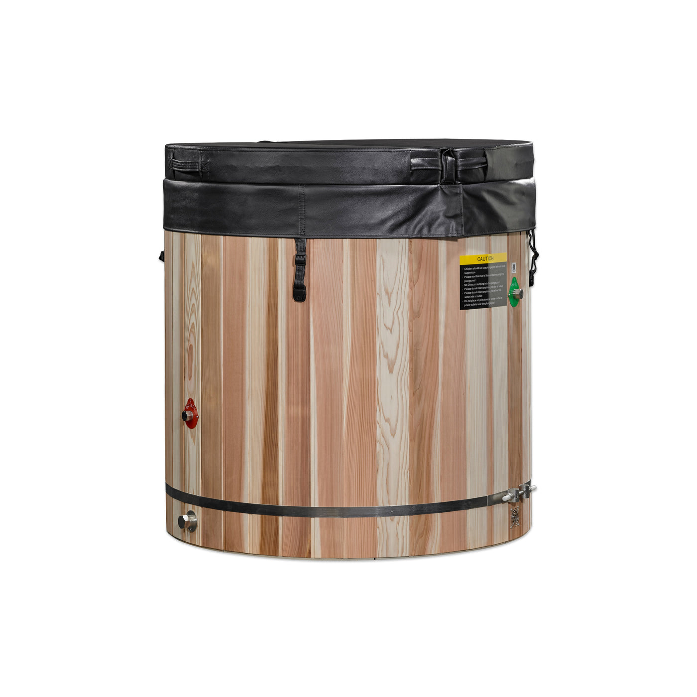 DCT Barrel Cold Plunge — Stainless Steel Interior with Cedar Exterior
