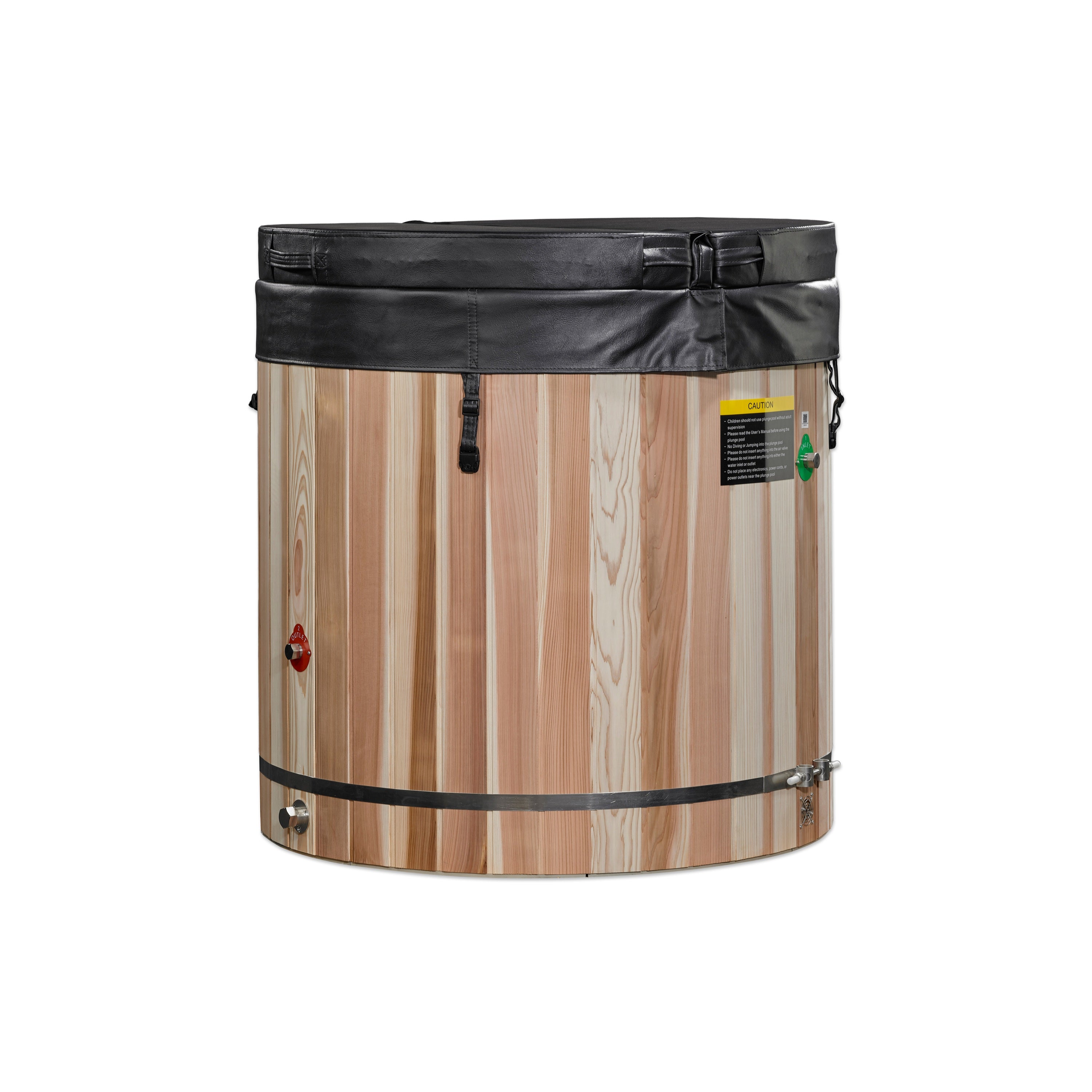 DCT Barrel SS with Pacific Cedar cold plunge with cover