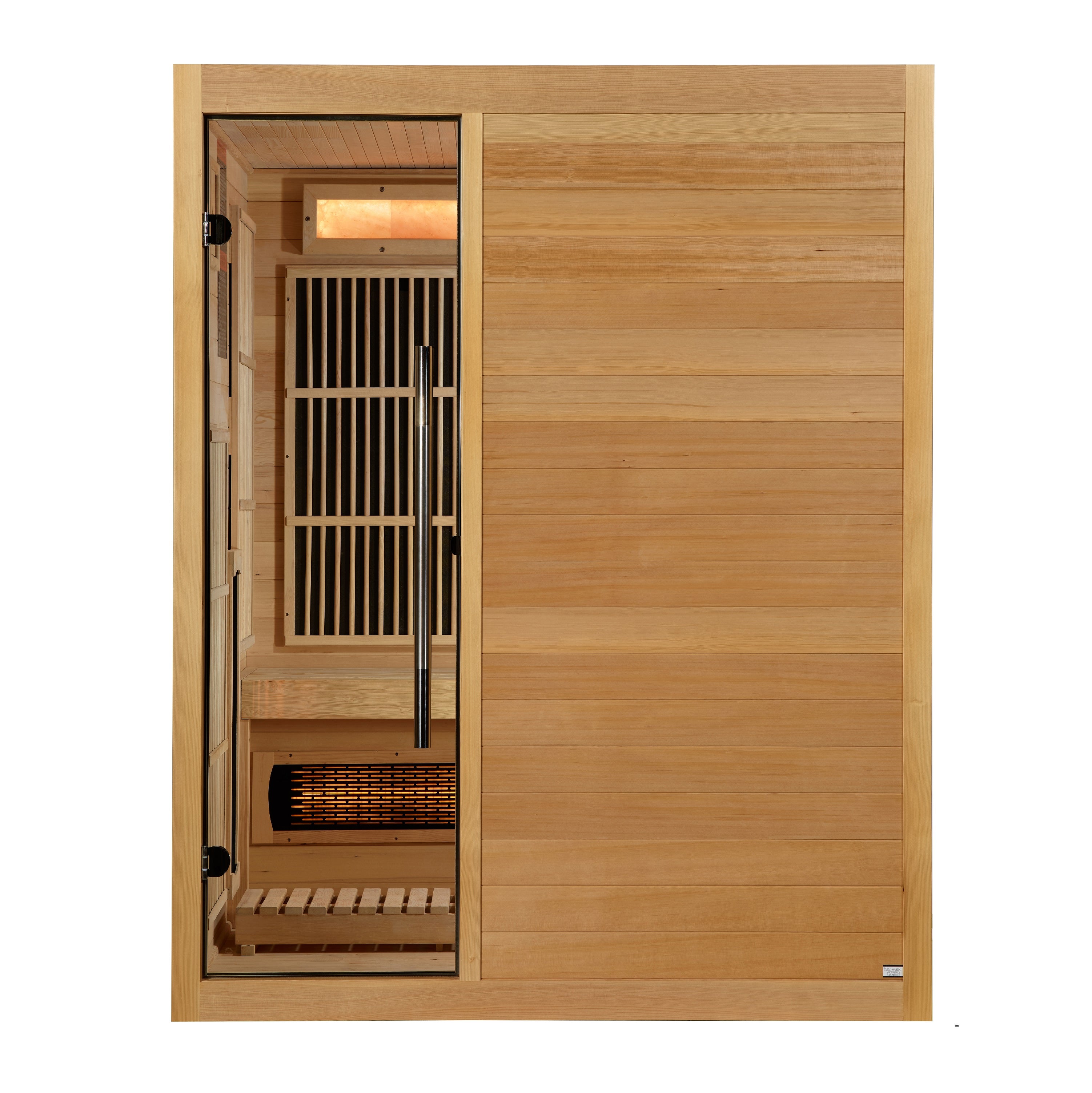 Golden Designs Soria GDI-8330-01 indoor hybrid sauna — front view white background